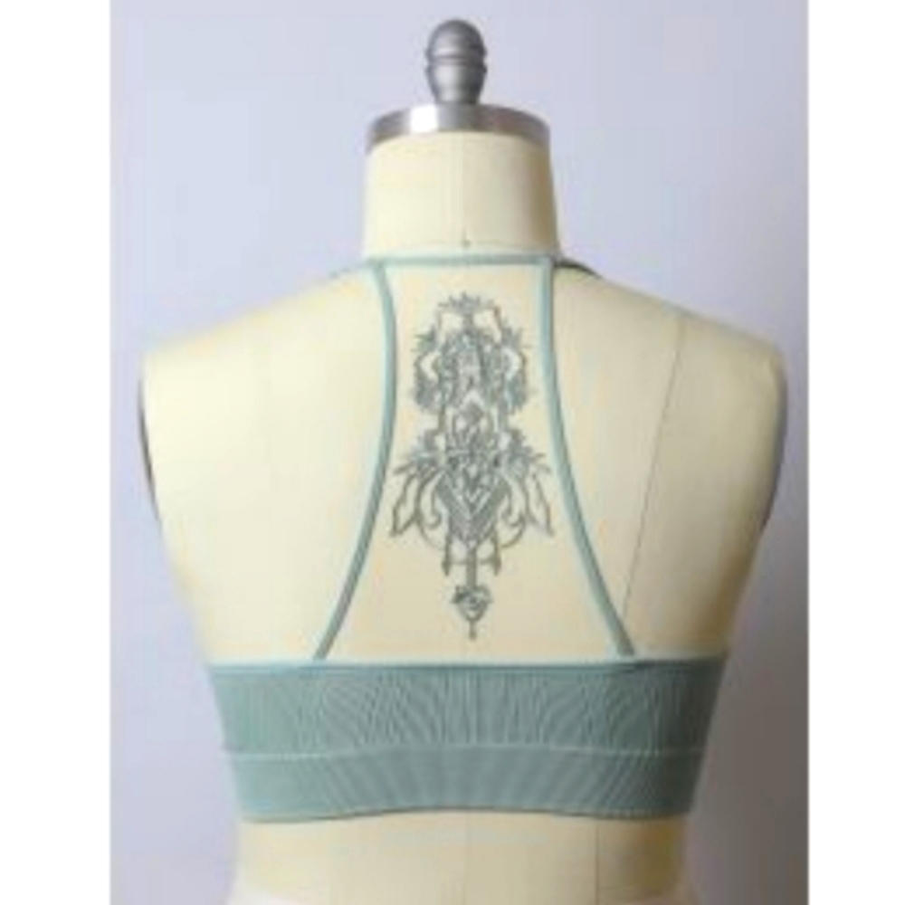 Sage Tattoo Mesh Bralette